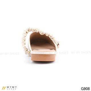 Giầy bít mũi nữ da lì 908