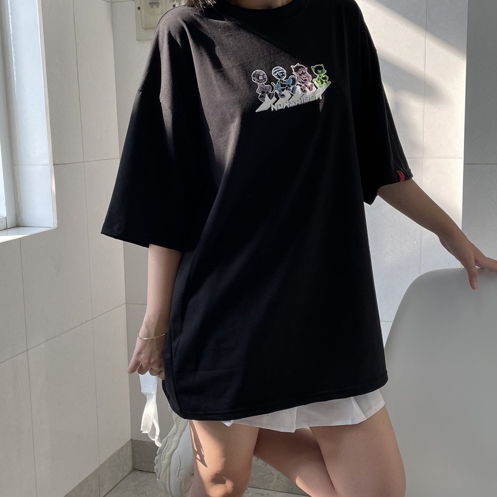 Áo thun ĐI BỘ Unisex tay lỡ phom rộng , Áo phông Oversize nam nữ