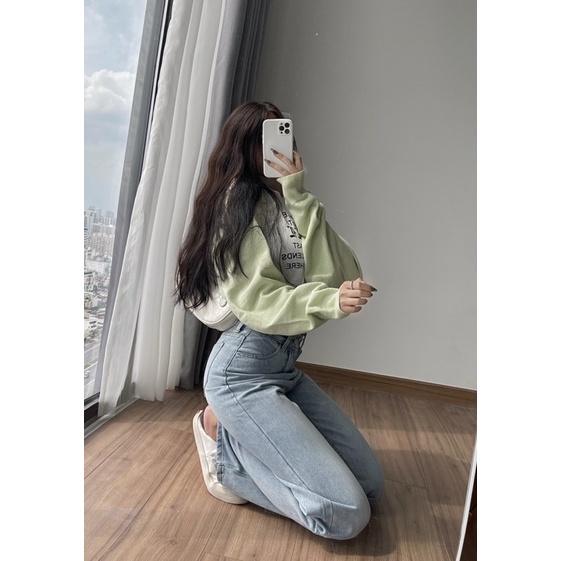 Áo len - Áo croptop - Quần jeans