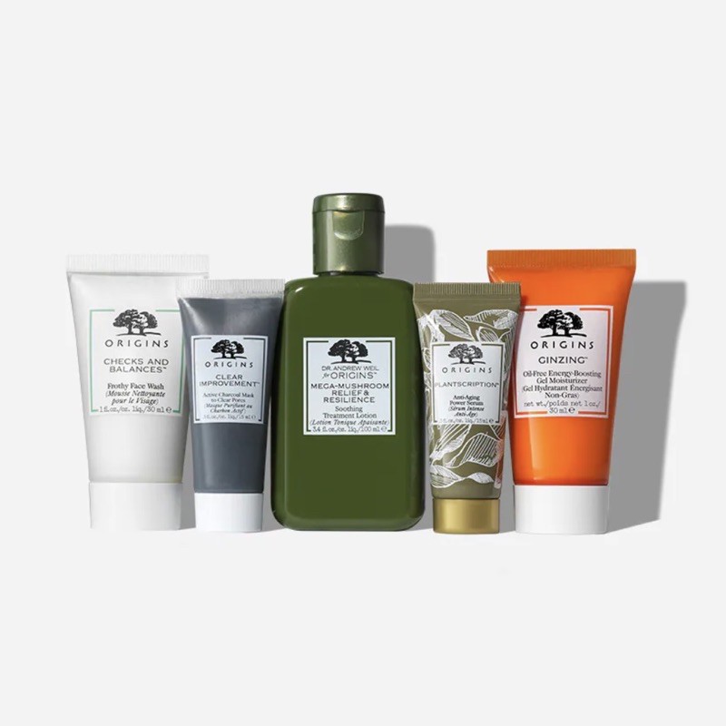 ORIGINS Best-Seller Best Skin - Set 5 sản phẩm bán chạy nhất (tặng kèm túi vải thân thiện môi trường)