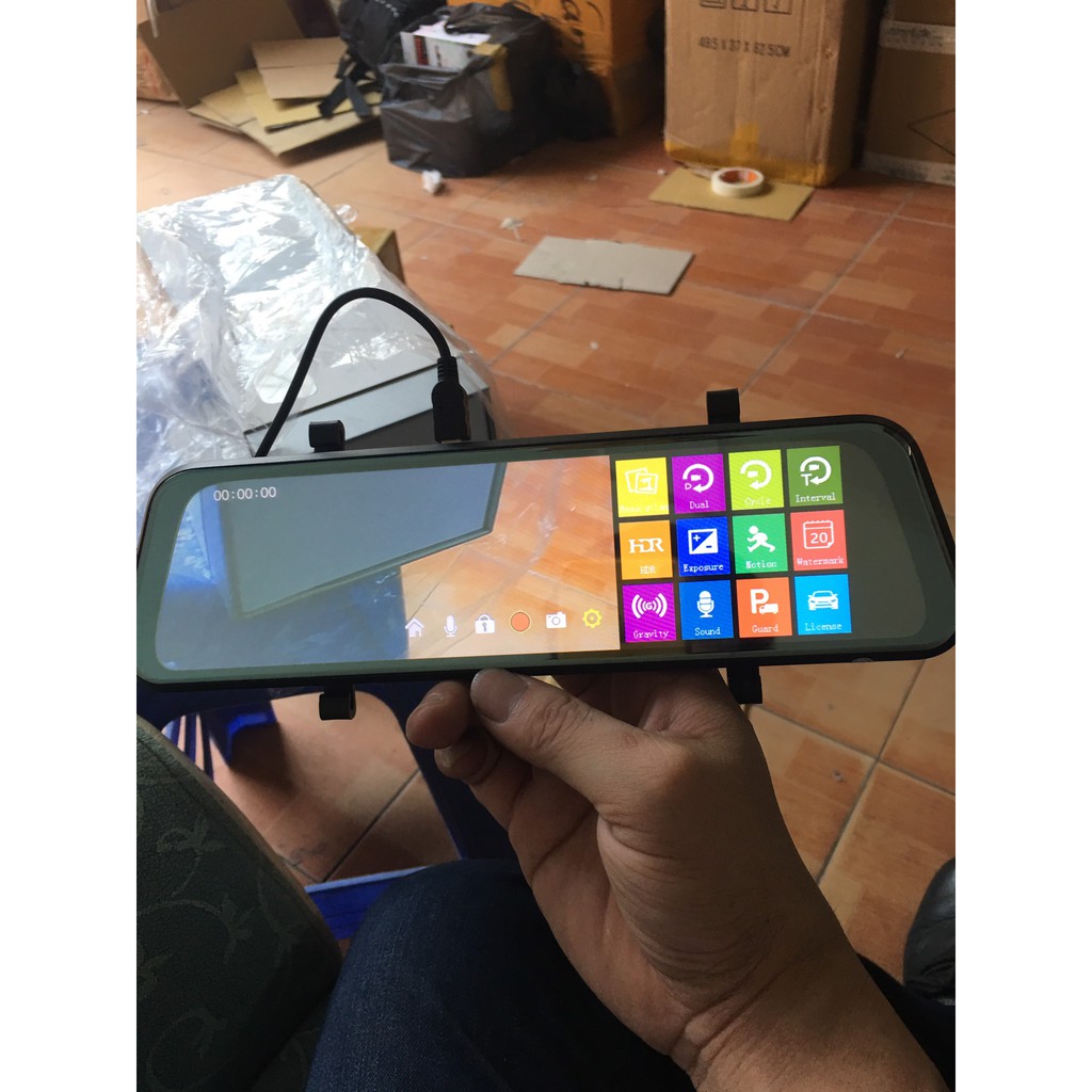 Camera hành trình gương Anytek T12+ Full HD | BigBuy360 - bigbuy360.vn