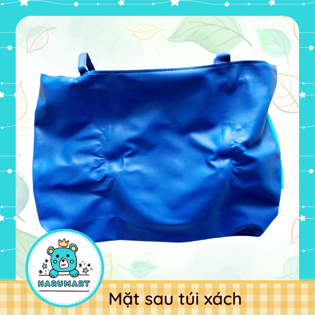 Túi xách thời trang màu xanh có hộp đựng kèm 45x33x13cm (quà Pampers)