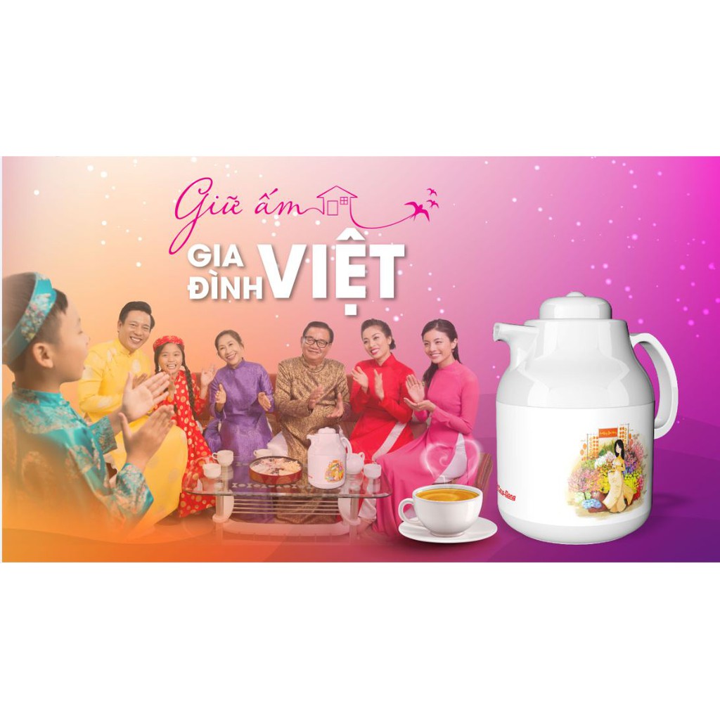 Phích trà 1,3 lít Rạng Đông RD-1355TS