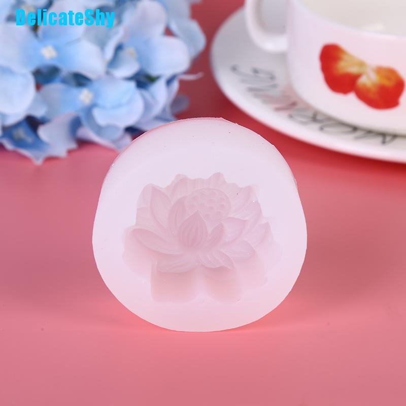 [DelicateShy Silicone Peony Lotus Rose Mould Flower Shape Soap Mold DIY Baking Tools