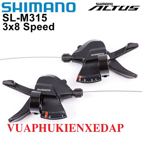 Tay đề Shimano Sl-M315 3x8 Speed - Chính hãng