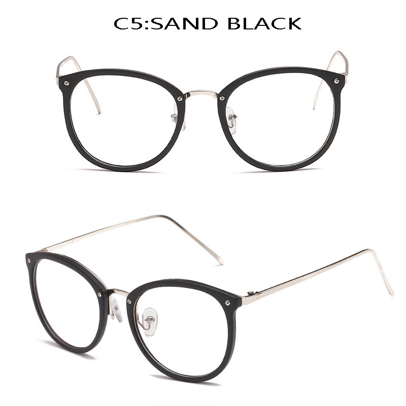 Kính mát gọng tròn kim loại phong cách retro dành cho nữ