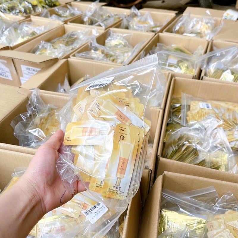 Combo 10 gói chống nắng chống nhăn Wrinkle Whoo DATE 2025