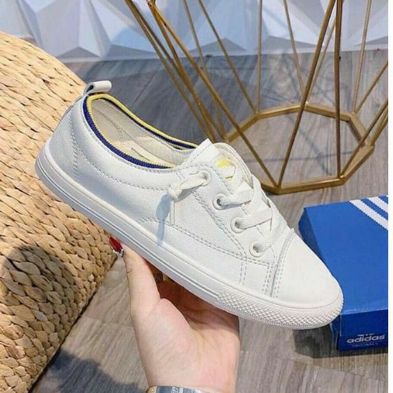 Giày Thể Thao Nữ Basic Phối Viền Chun Hot Trend 2021 (H13)