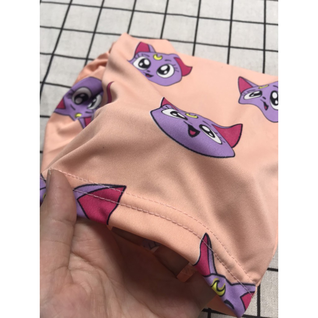 Quần Lưng Thun Mặc Nhà In Hình Hoạt Hình Cute -Lapi VN ,Nam Nữ Đều Mặc Được, Short Lửng Thú Unisex