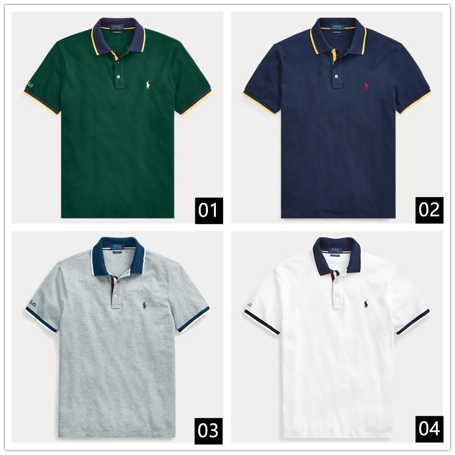 áo polo Ngắn Tay In Logo Ralph Lauren Thời Trang Mùa Hè Dành Cho Nam