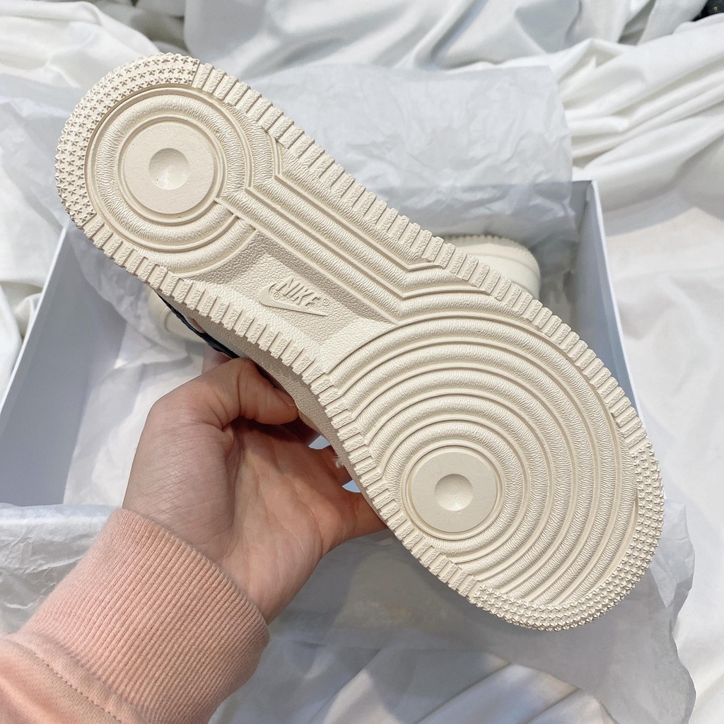 Giày Thể Thao Nam Nữ Kiên Forc Thêu Kem Móc Xanh Than