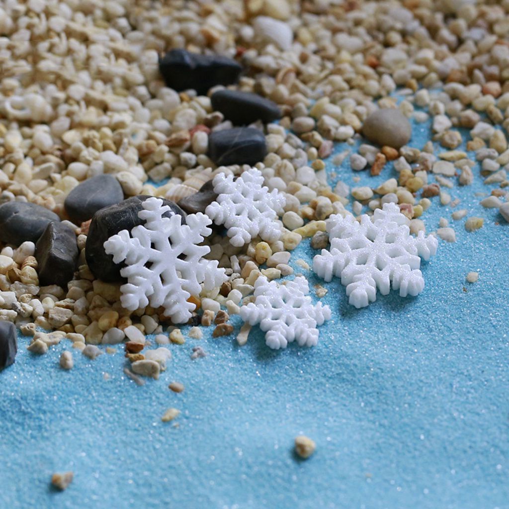 Bộ 10 bông tuyết mini trang trí cây thông giáng sinh sáng tạo DIY