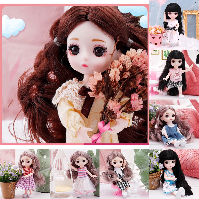 Búp bê Barbie 17cm tỉ lệ 1/12 xinh xắn cho bé