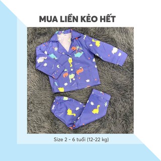 Thời trang Quần áo trẻ em Bộ ngủ vải thô đũi bé gái 3 tháng - 24 tháng 5-14 kg
