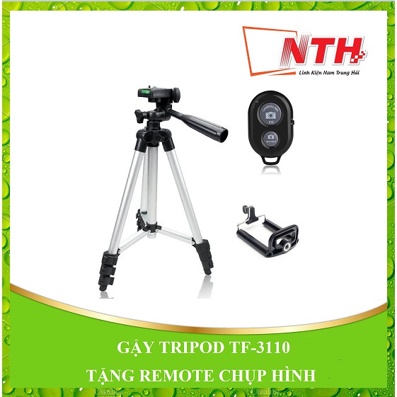 [Tặng remote + giá đỡ cánh tay] Gậy tripod 3 gậy TF-3110