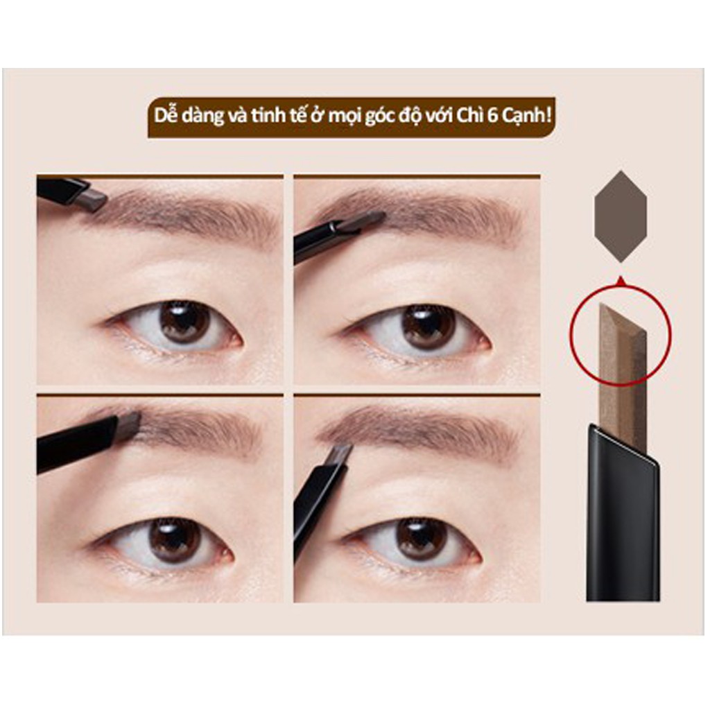 Chì Kẻ Mày CLIO Kill Brow Auto Hard Pencil Cao Cấp