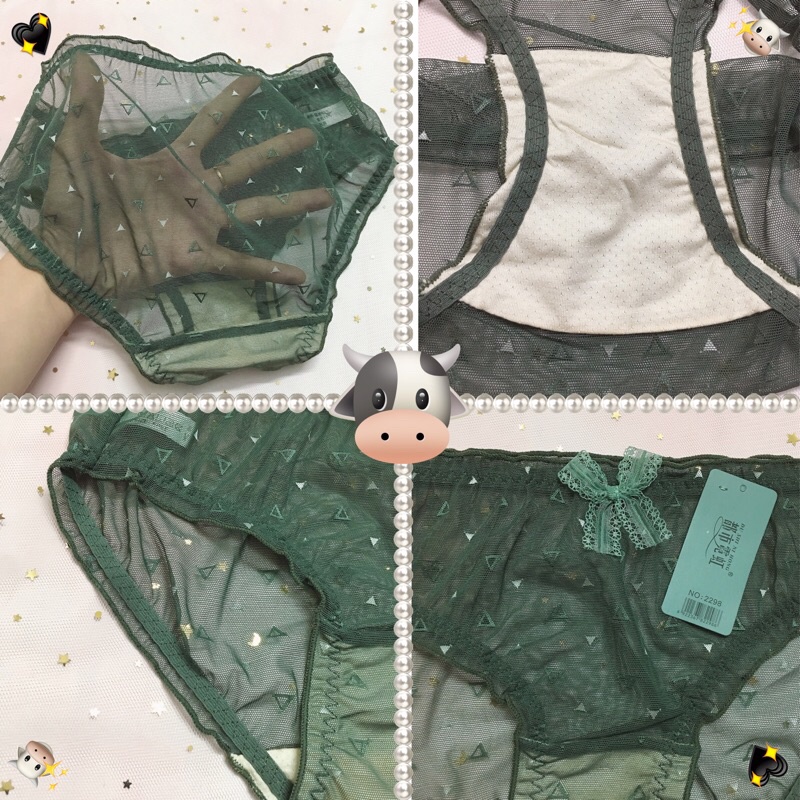 Quần lót ren lưới công chúa- kèm nơ dễ thương, phối viền bèo gợi cảm