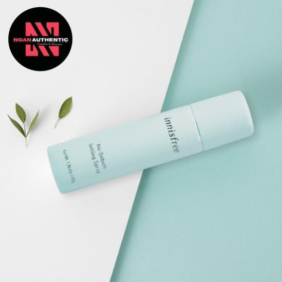 [Chính hãng] Nước xịt kiềm dầu khóa lớp trang điểm innisfree No Sebum Setting Spray 50ml