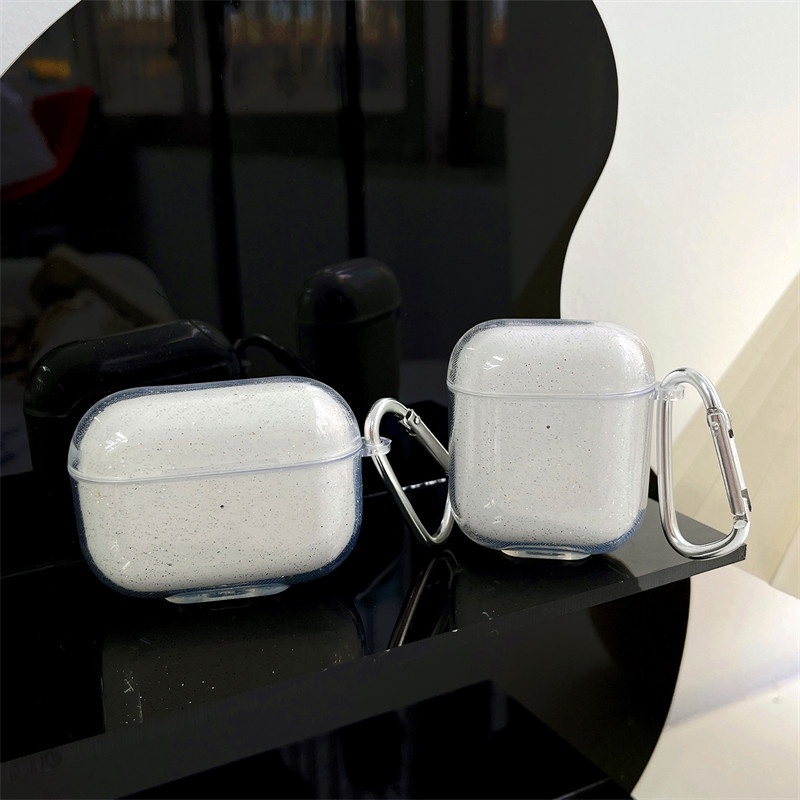 Vỏ Bảo Vệ Hộp Đựng Tai Nghe Airpods 1/2 Pro 3 Kết Nối Bluetooth Không Dây Bằng Nhựa Mềm Màu Trong Suốt
