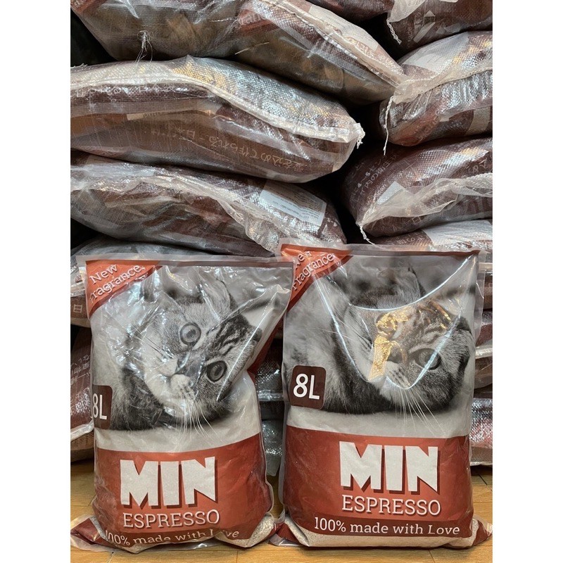 Cát vệ sinh mèo MIN Cafe bao 8L
