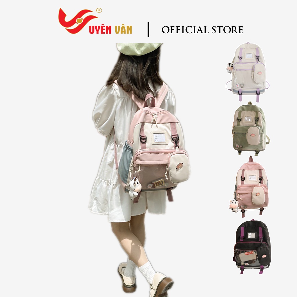 Balo đi học đi chơi thời trang nam nữ unisex phong cách ulzzang hàn quốc có bóp ngăn kéo 901