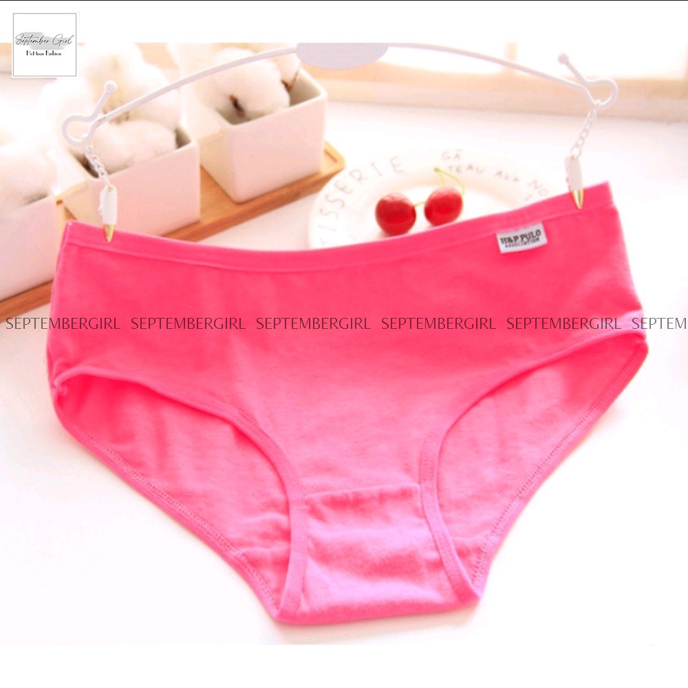 Quần Lót Cotton Trơn Mầu Nữ SEPTEMBERGIRL - QL001V1