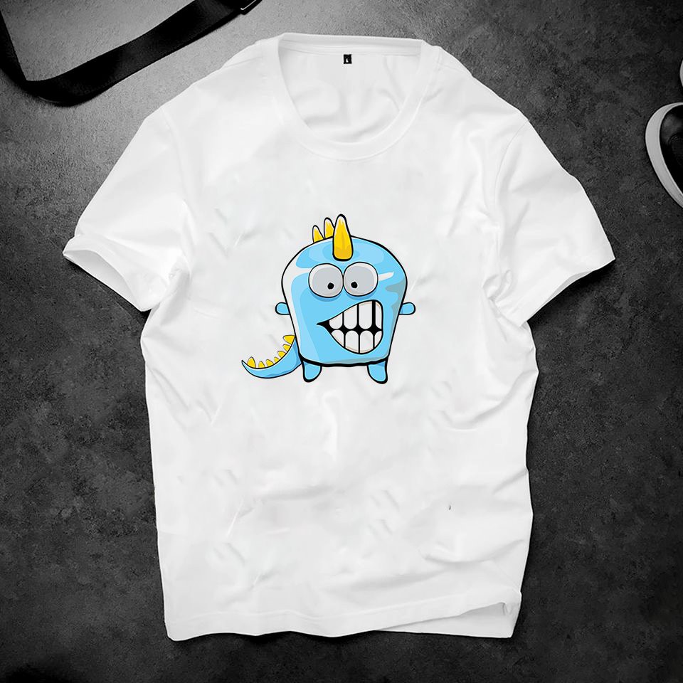 Áo thun unisex in khủng long little tino độc lạ chất vải dày mịn 2019ts617