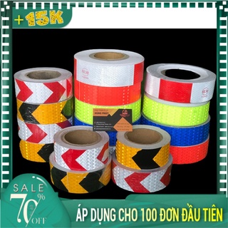 Cuộn Decal Phản Quang Cảnh Báo Ban Đêm 25m👆👆👆