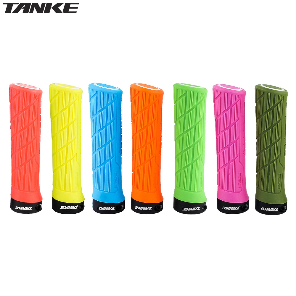 Cặp vỏ bọc tay lái xe đạp leo núi TANKE bằng silicone chống trượt 22.2mm