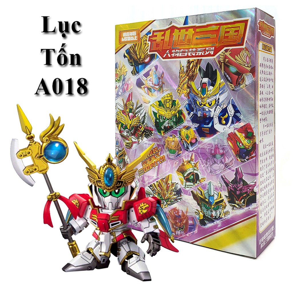 Đồ chơi lắp ráp mô hình lego SD/BB Gundam A018 Lục Tốn - Gundam Tam Quốc New4all giá rẻ để bàn, trang trí, quà tặng