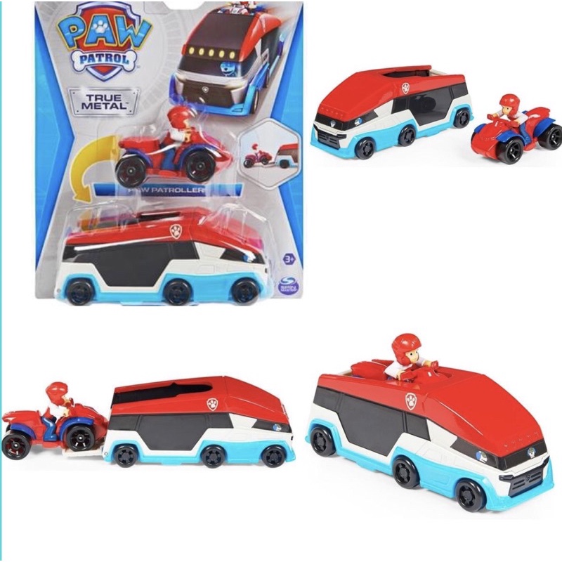 Đồ chơi Paw Patrol: Set xe tải cứu hộ mini cùng xe đội trưởng Ryder 2 trong 1