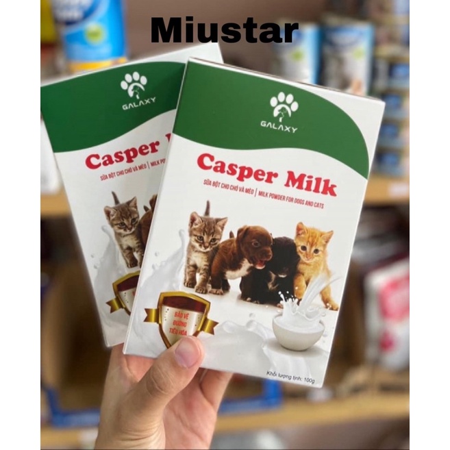 Sữa bột dành cho chó mèo Casper Milk 100g