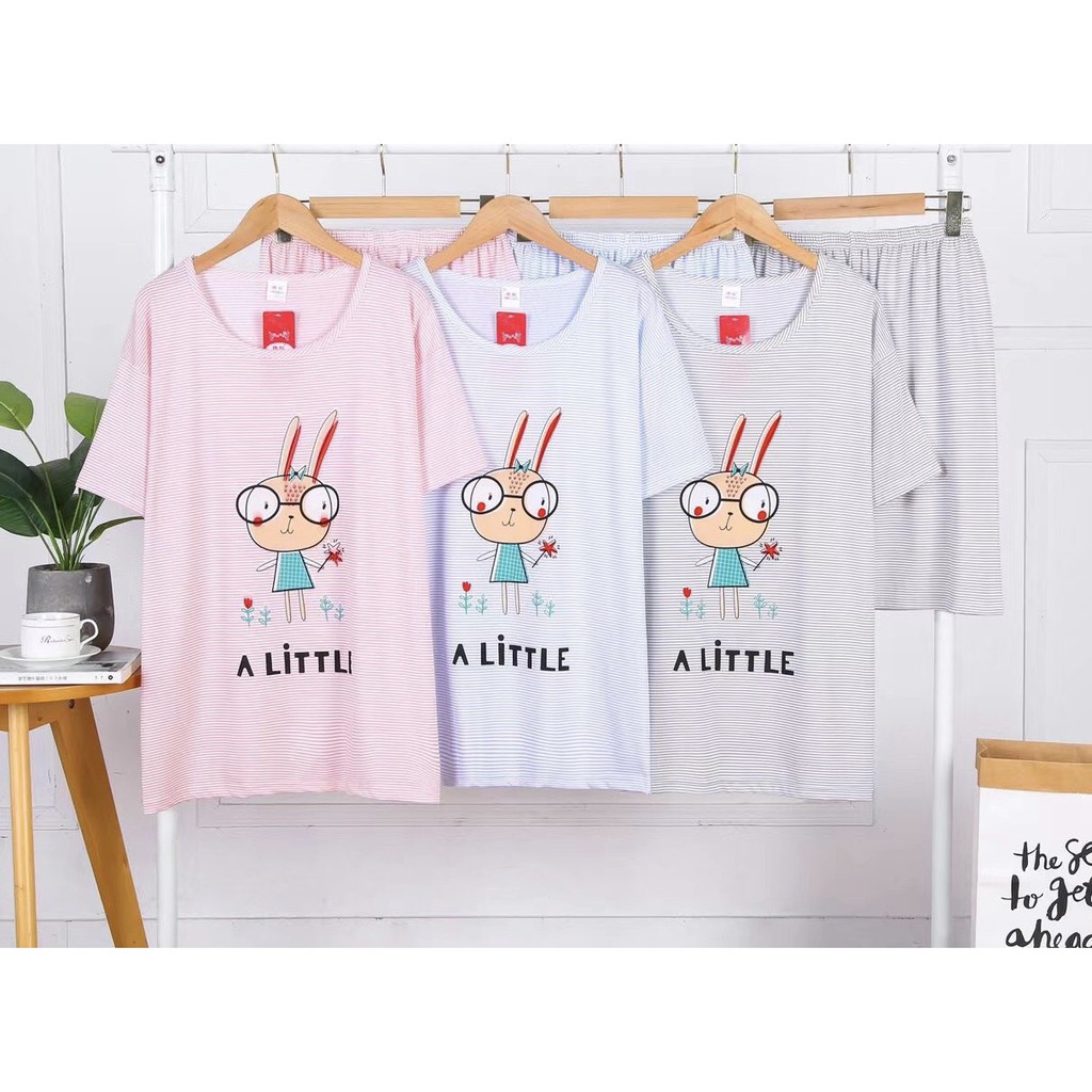 đồ bộ mặc nhà dễ thương, đồ ngủ size to, bộ mặc nhà, bộ thun mặc nhà, đồ ngủ nữ, bộ thun Quảng Châu, đồ bộ nữ