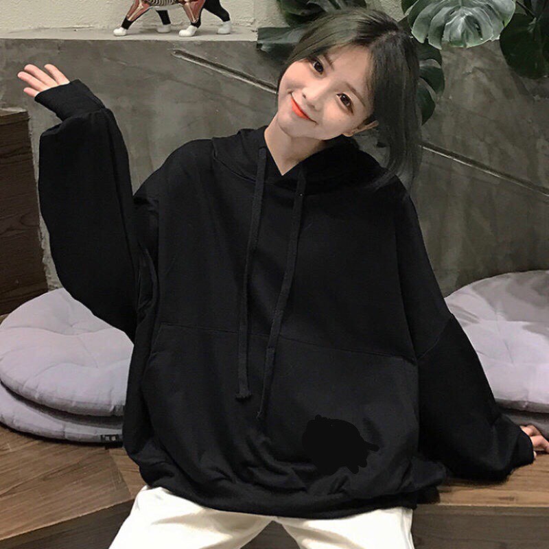 [ MUA 1 ÁO TẶNG 1 VỚ CUTE ❤️] Áo Hoodie nỉ bông TRƠN BASIC Unisex | BigBuy360 - bigbuy360.vn