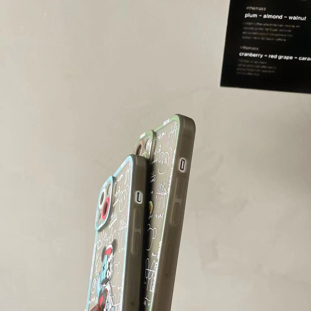 Ốp điện thoại hình gấu kết hợp graffiti cho iPhone 13 12 11 Pro Max 13/12pro 13 12 11 X XS XR Xs MAX 7/8plus