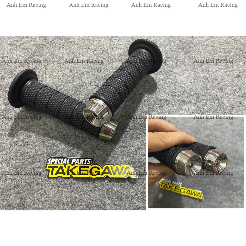 Bao tay TAKEGAWA kèm gù INOX-304 Mẫu Thái lắp cho mọi dòng xe