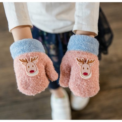 Găng tay len hươu Noel cho bé găng tay len giữ ấm bảo vệ sức khỏe cho bé yêu