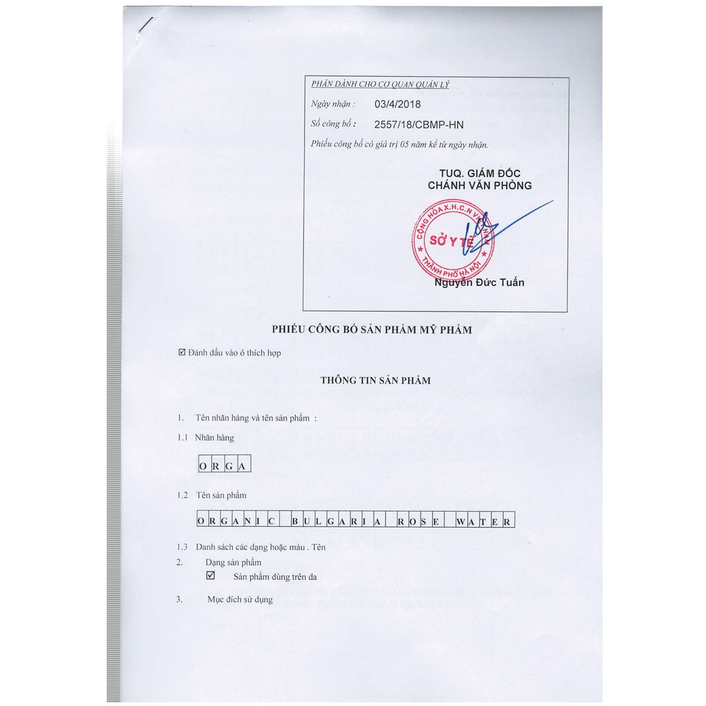 [Mã INCU50 giảm 50K đơn 250K] Nước Hoa Hồng Le'Orga - Toner Organic Bulgaria Cân Bằng Da Se Khít Lỗ Chân Lông 70ml | BigBuy360 - bigbuy360.vn