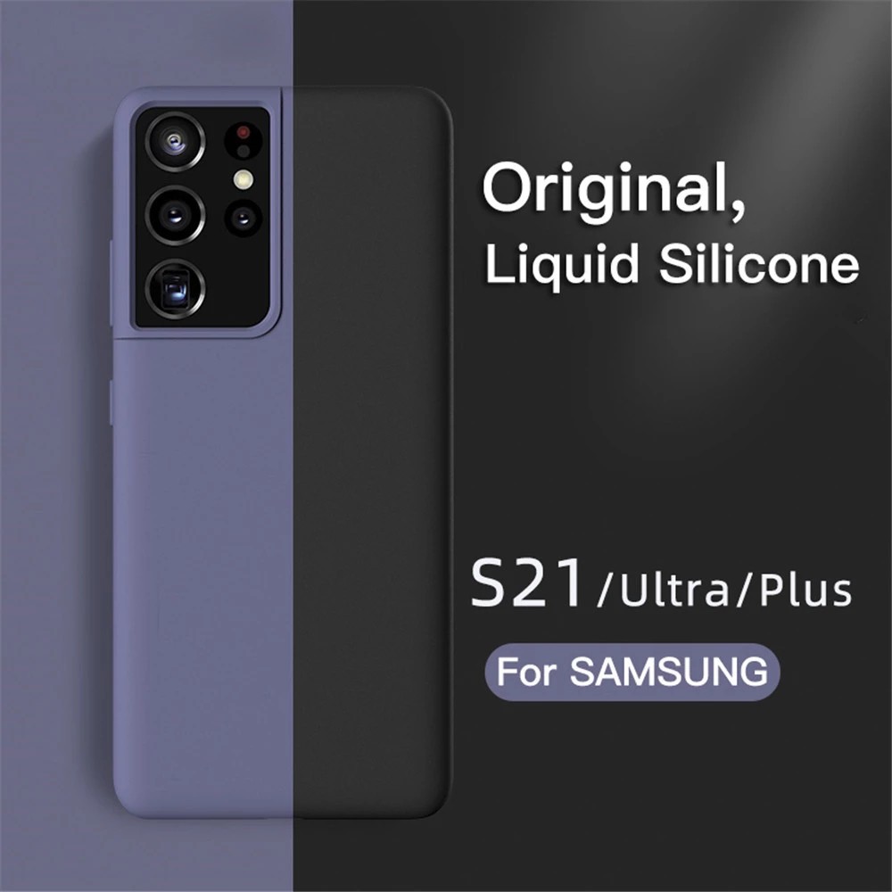Ốp Điện Thoại Silicon Màu Trơn Thời Trang Cho Samsung Galaxy S23 S22 S20 S21 A54 Note 20 Ultra Plus