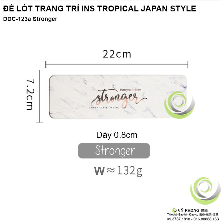 MIẾNG ĐẾ LÓT HÌNH CHỮ NHẬT TRANG TRÍ BÀN ĂN INS TROPICAL JAPAN STYLE CHỤP ẢNH SẢN PHẨM DDC-123