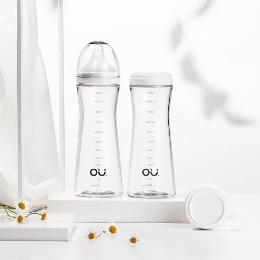 Set 2 bình sữa OU:Wish PA cao cấp cho bé 140ml,  260ml