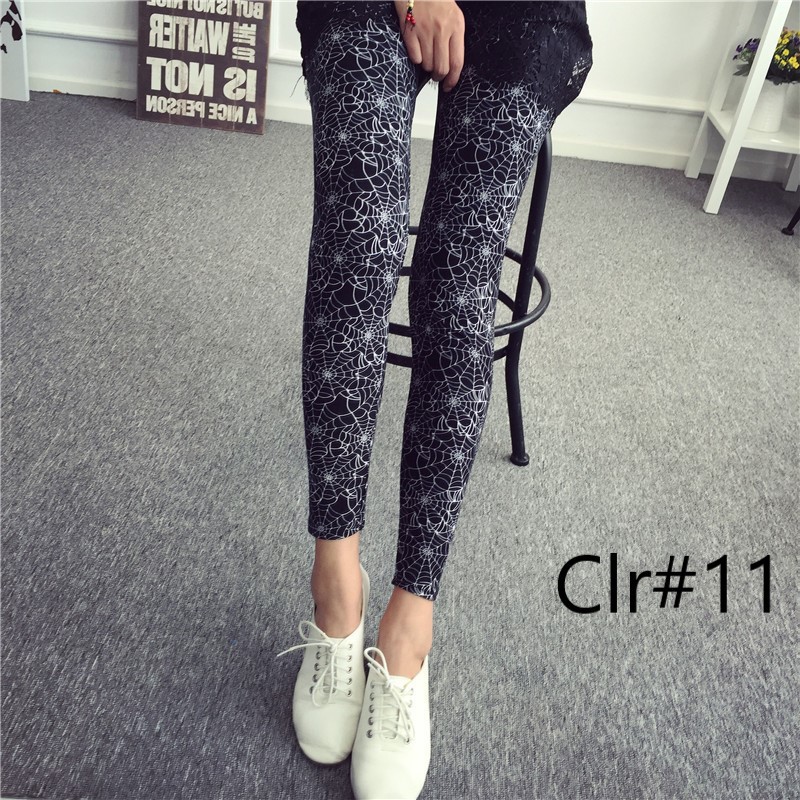 Quần legging Lưng Cao Co Giãn In Họa Tiết Thời Trang Cho Nữ