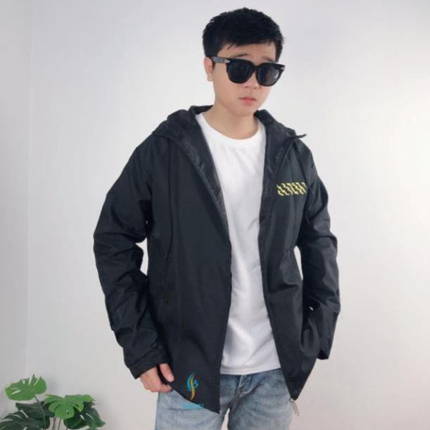 Áo khoác dù nam thiết kế màu đen mạnh mẽ nam tính hợp thời trang cực ngầu