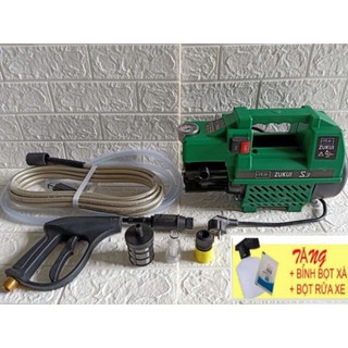 Máy rửa xe Zukui S3 - tặng kèm bình xà phòng, bột rửa tạo bọt tuyết