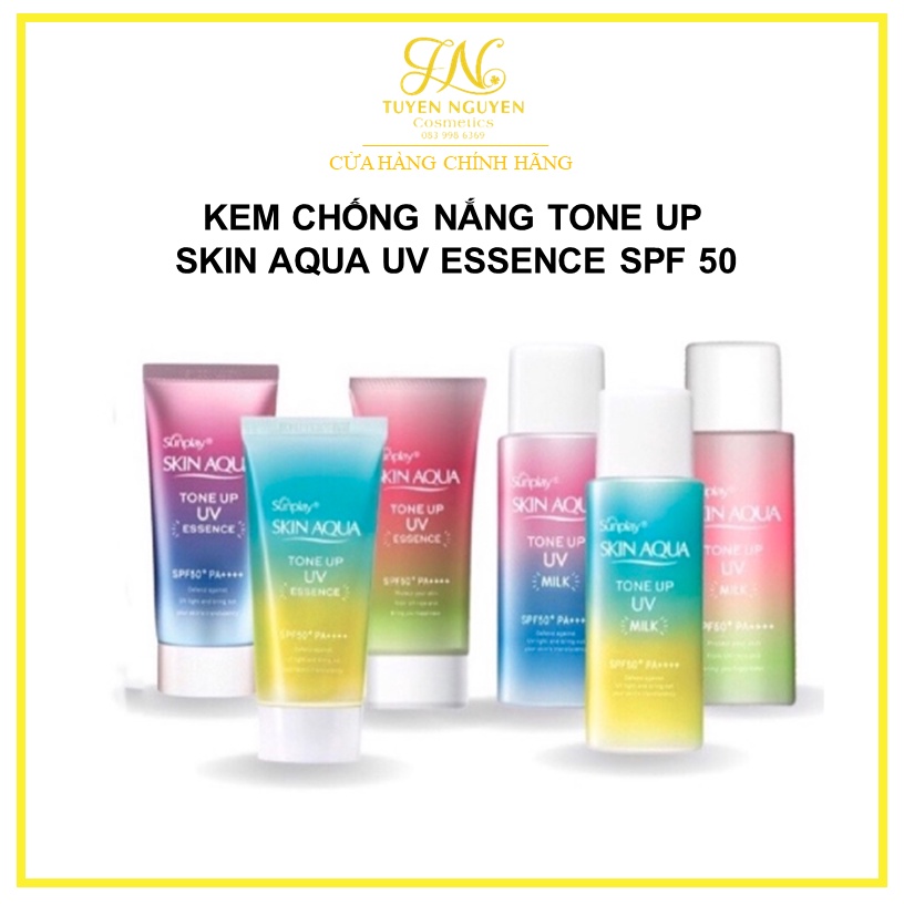 KEM CHỐNG NẮNG TONE UP SKIN AQUA UV ESSENCE SPF 50