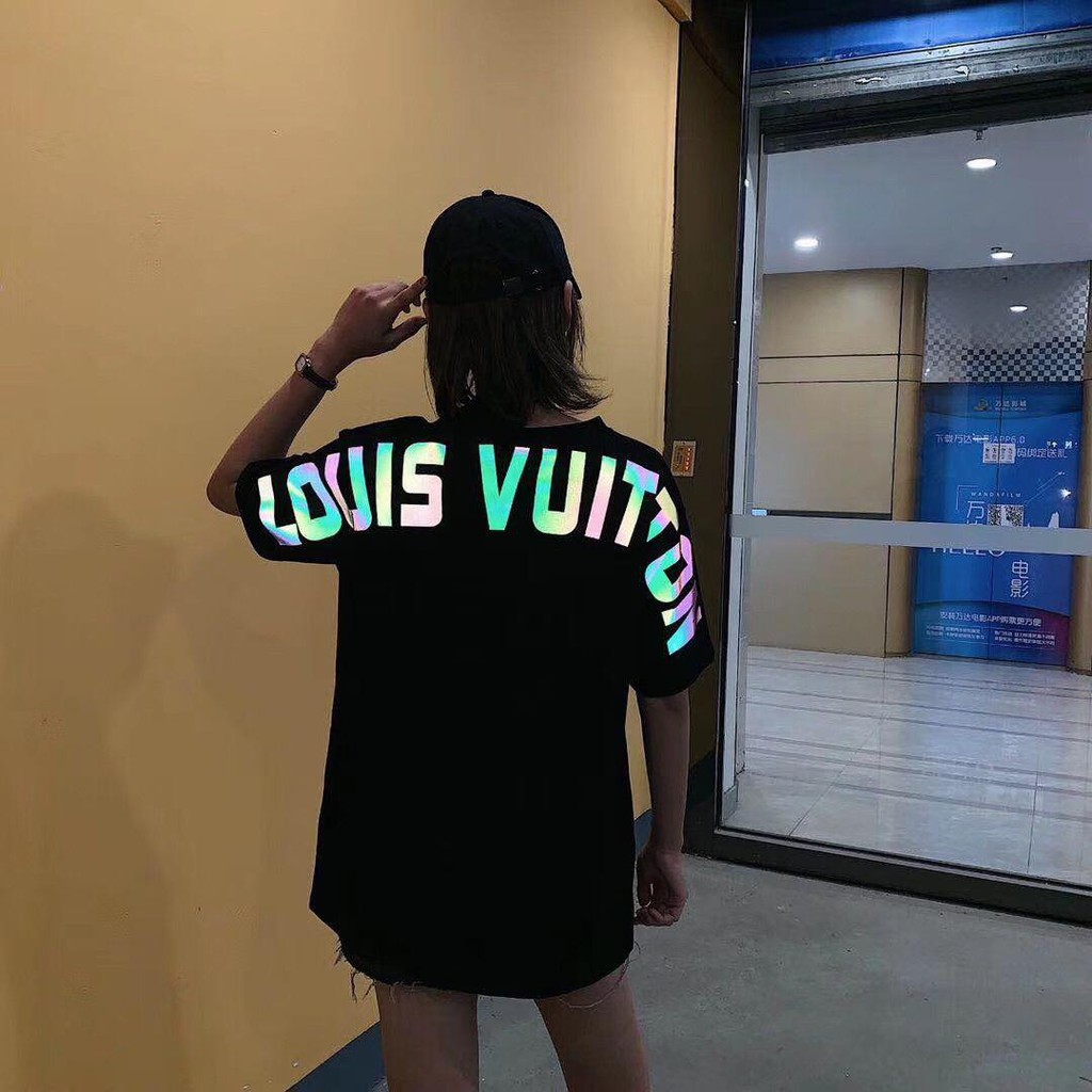 Áo thun Phản quang 7 màu tay lỡ nam nữ LOUIS