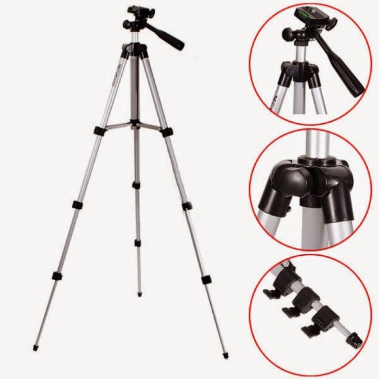 (Miễn Phí Vận Chuyển HN & HCM) Bộ 1 Tripod TF-3110 Kèm 1 Kẹp Điện Thoại Và 1 Remote (Tặng Giá Đỡ Bạch Tuộc Đa Năng)