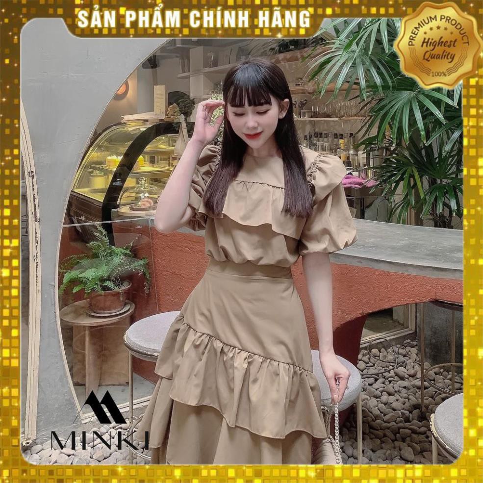 [MÃ XIA FREEHIP] SET ÁO TẦNG CHÂN VÁY XÉO - Chất liệu Kaki Cotton nhập khẩu - Hai màu Nâu tây/ Trắng - [THIẾT KẾ] | BigBuy360 - bigbuy360.vn