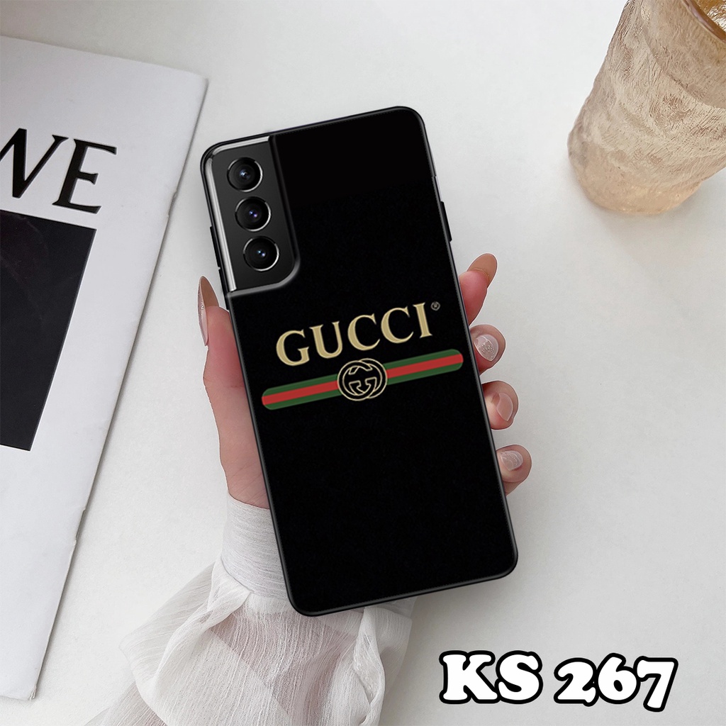 Ốp lưng Samsung S21 - S21 Plus - S21 Ultra - S21 FE - Ốp Samsung in hình ＧＵＣＣＩcực sang trọng - Lưng nhám viền TPU
