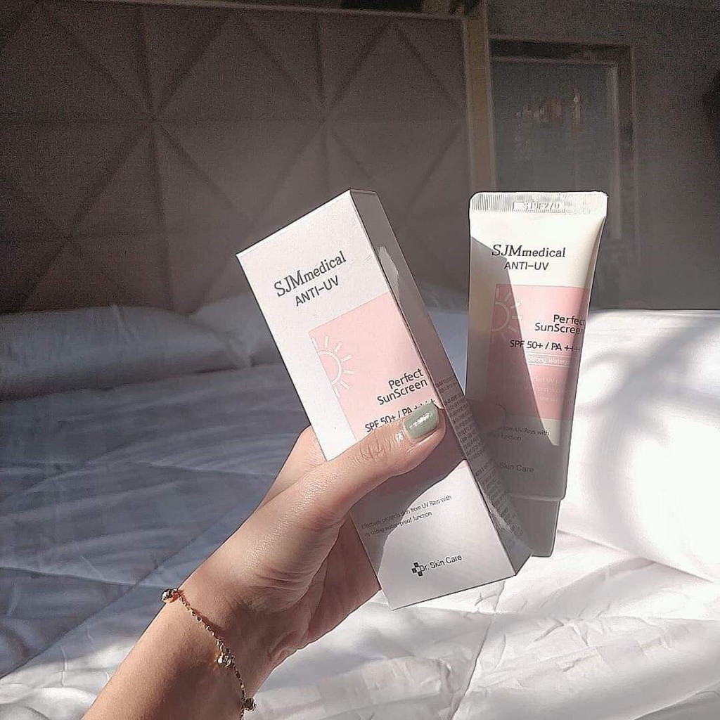 [Auth Hàn] Kem Chống Nắng Nâng Tông Da SJM Medical Anti UV Perfect SunScreen SPF50+ - Kem Chống Nắng Chống Nước